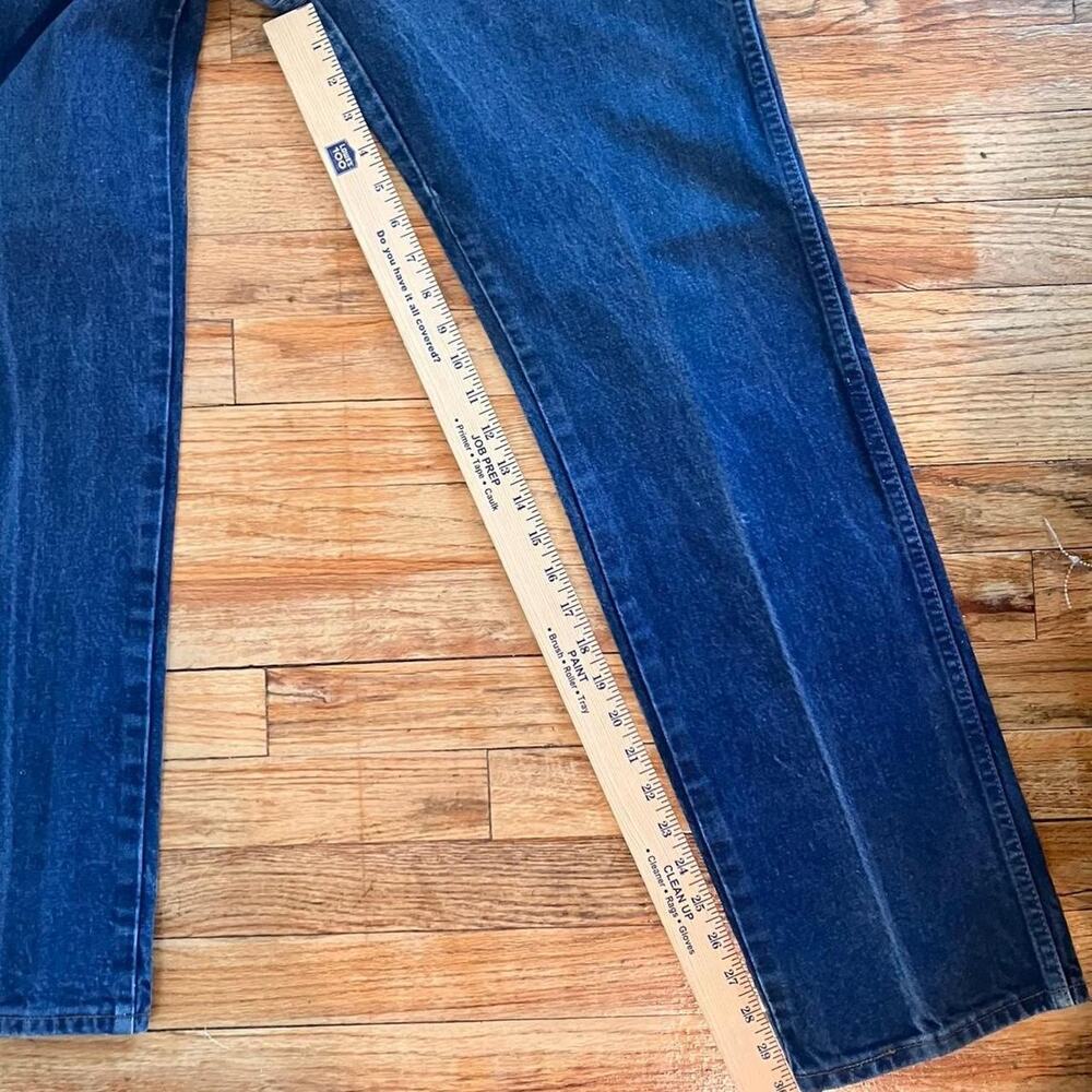 Vintage 80s Wrangler Denim Blue Jeans Cowboy Western Workwear - Picture 7 of 7